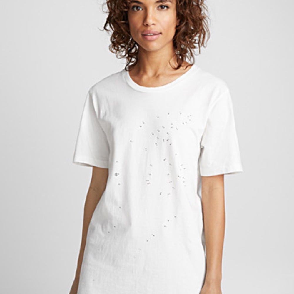 MM6 White Connect the dots T-shirt